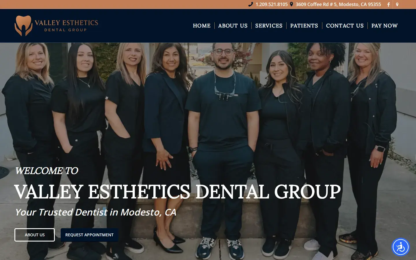 Homepage preview of Valley Esthetics Dental Group