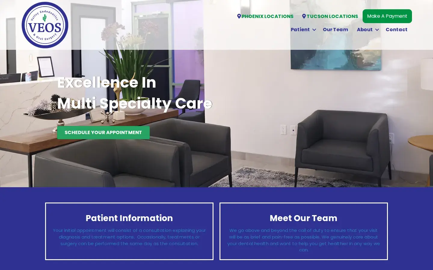 Homepage preview of Valley Oral Surgery