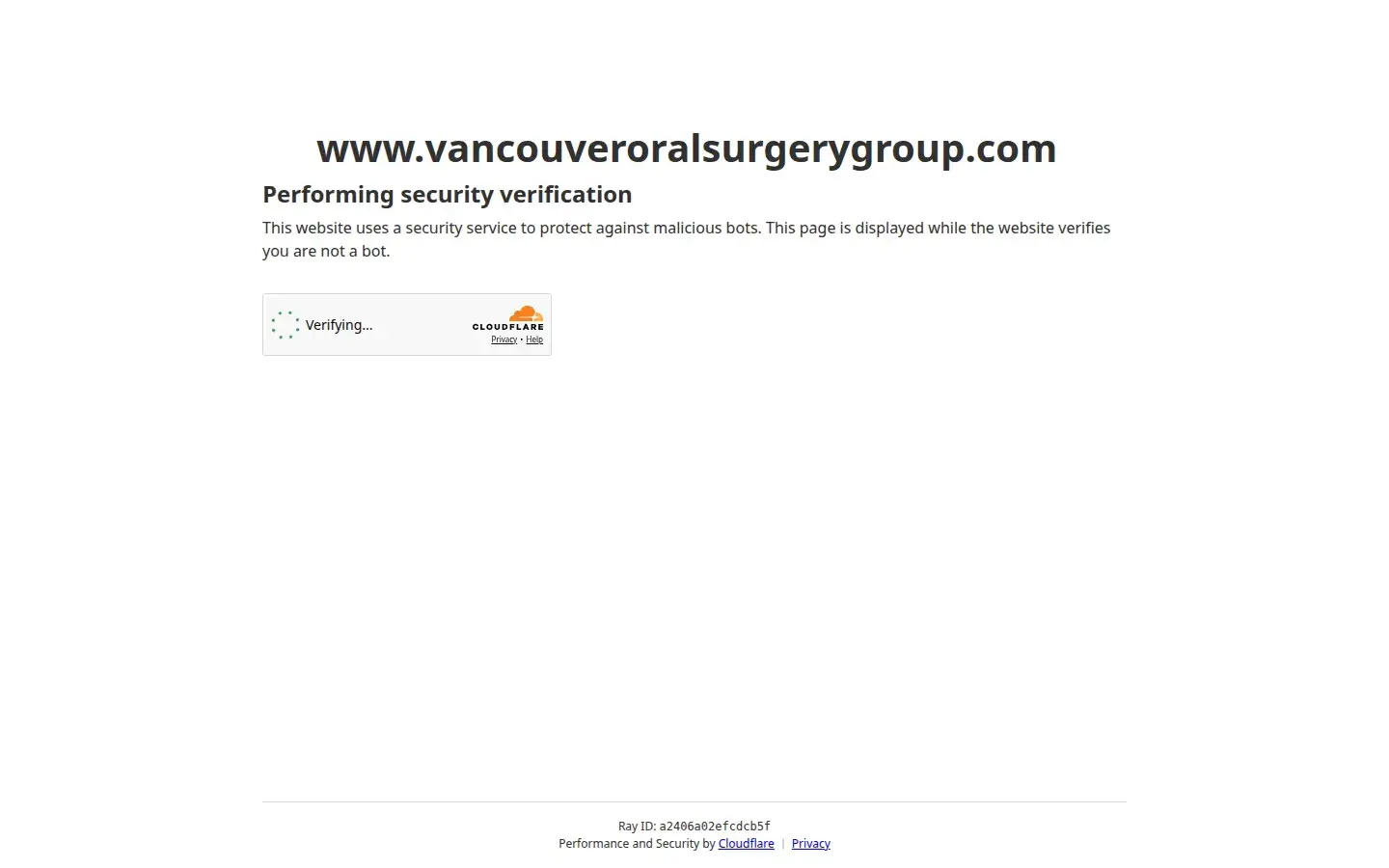 Homepage preview of Vancouver Oral Surgery Group