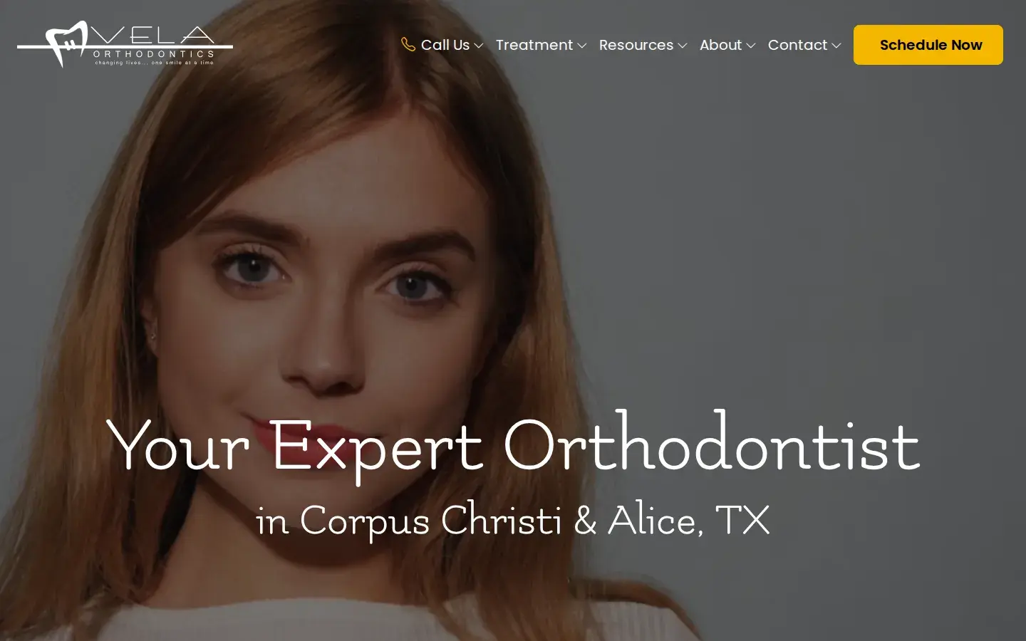 Homepage preview of Vela Orthodontics