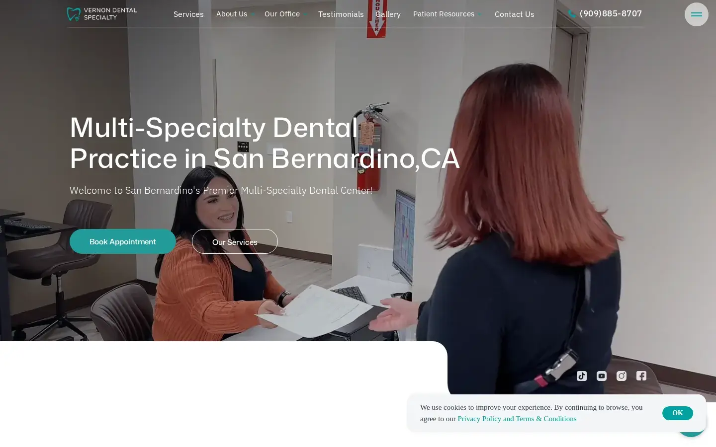 Homepage preview of Vernon Dental Specialty Group