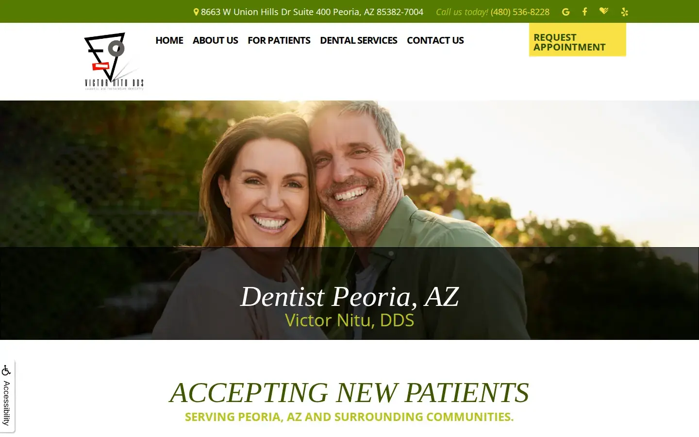 Homepage preview of Victor Nitu DDS