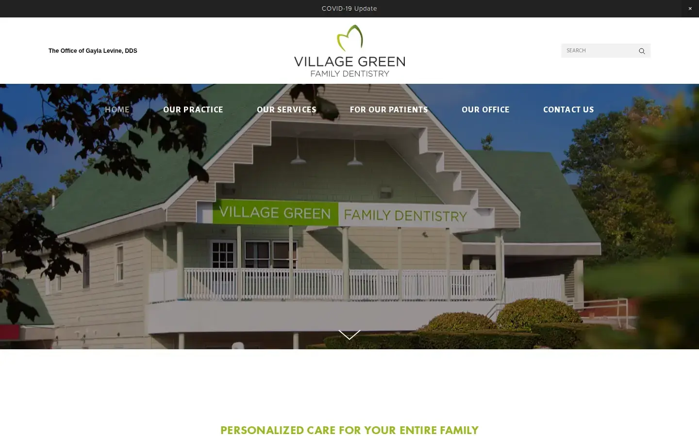 Homepage preview of Village Green Family Dentistry