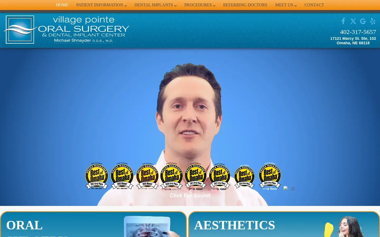 Homepage preview of Village Pointe Oral Surgery & Dental Implants