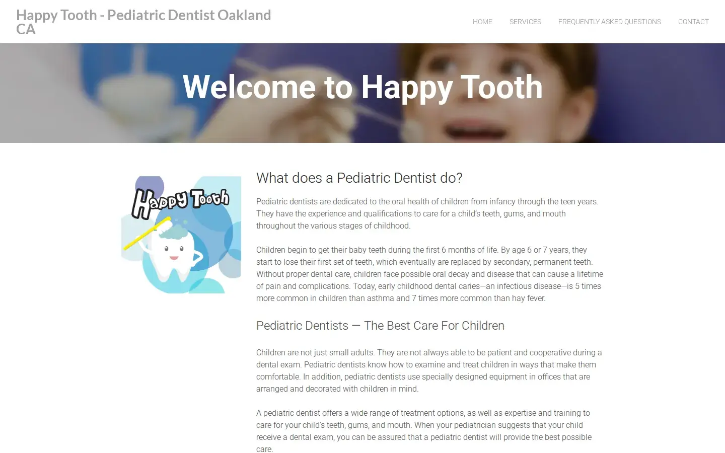 Homepage preview of Vincent Wong, DDS