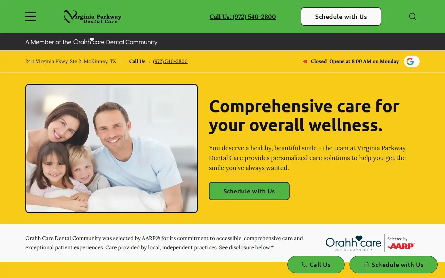 Homepage preview of Virginia Parkway Dental
