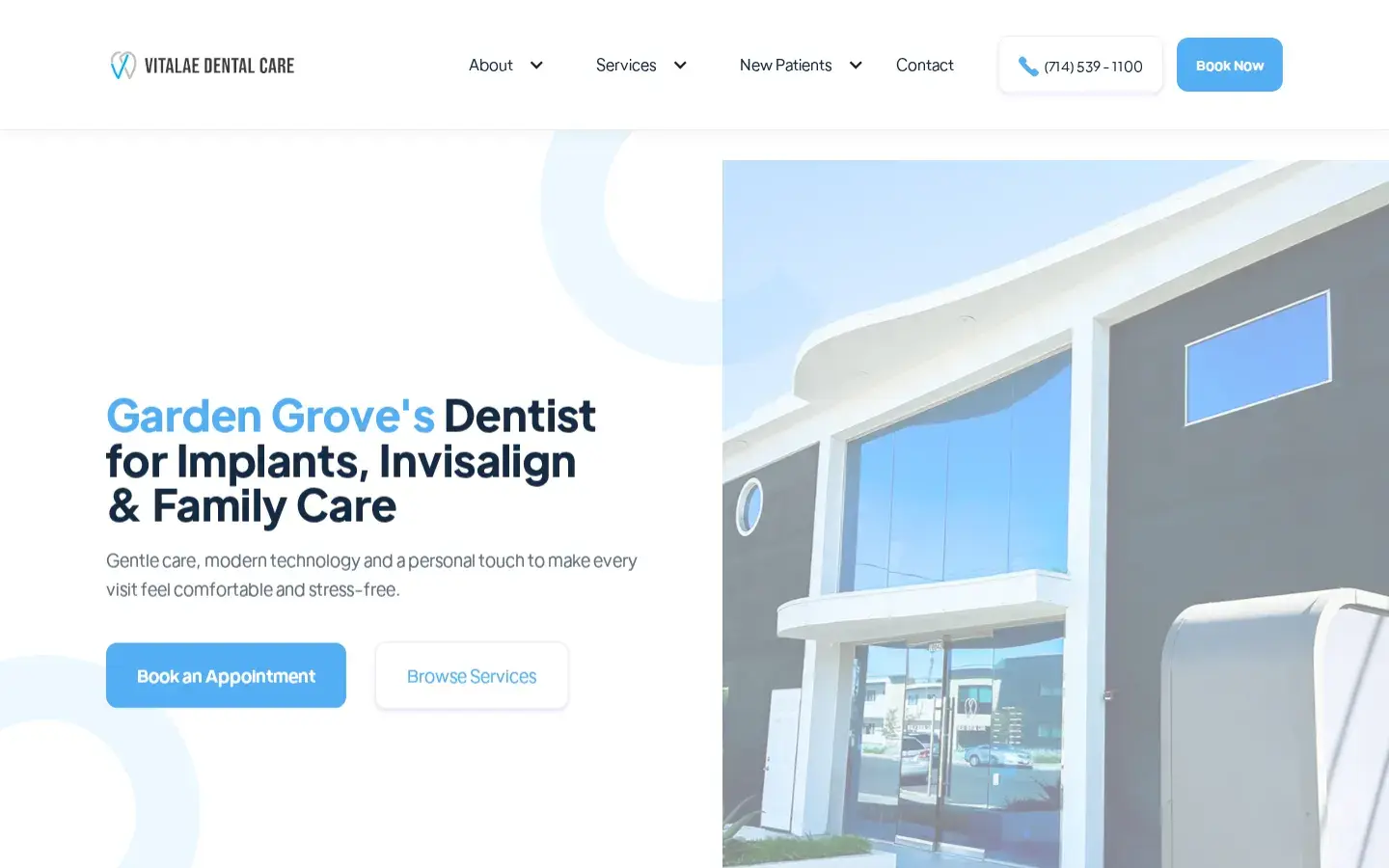 Homepage preview of Vitalae Dental Care