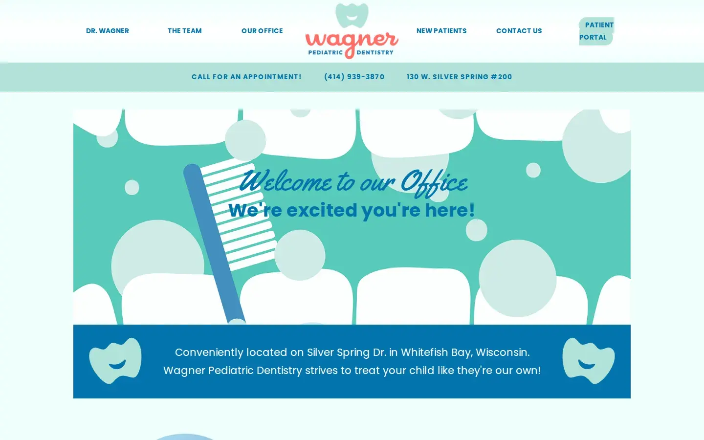 Homepage preview of Wagner Pediatric Dentistry