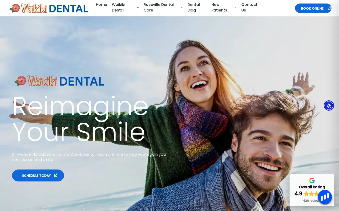 Homepage preview of Waikiki Dental Roseville