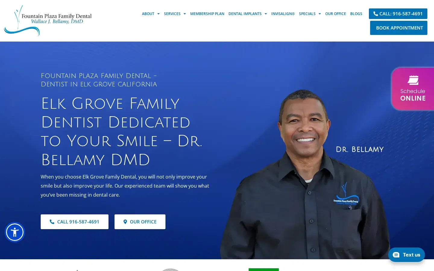Homepage preview of Wallace J. Bellamy, DMD