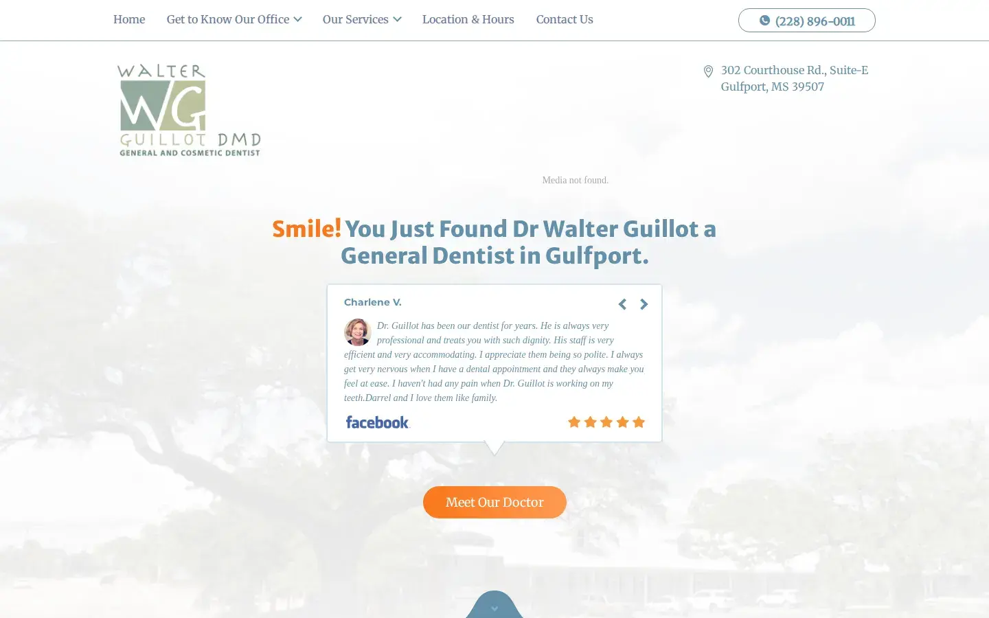 Homepage preview of Walter Guillot, DMD