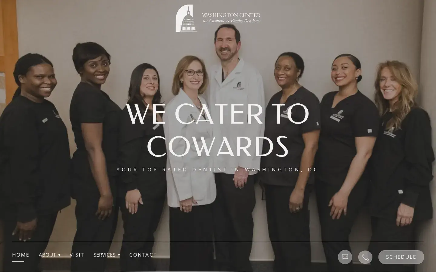 Homepage preview of Washington Center For Cosmetic & Family Dentistry