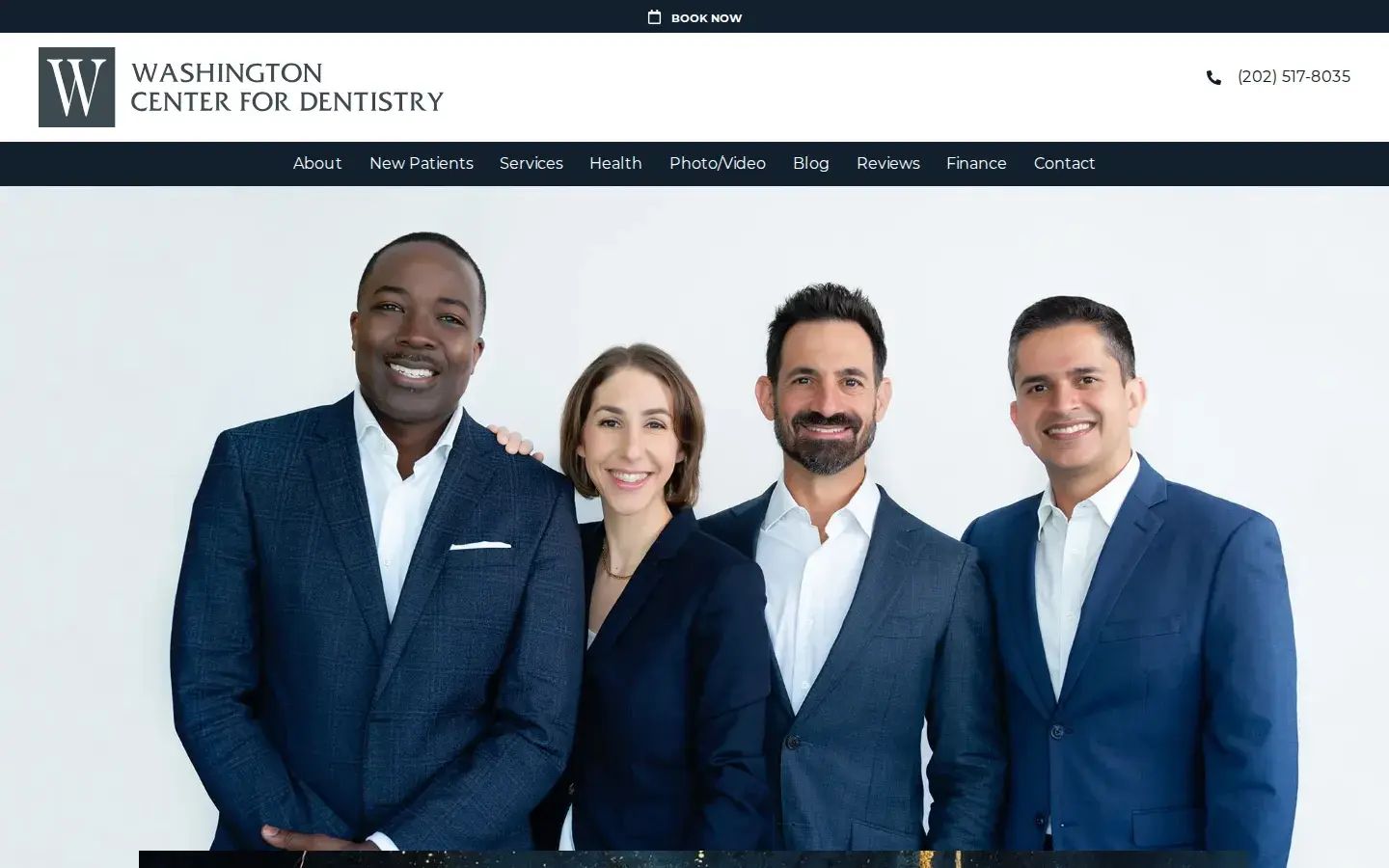 Homepage preview of Washington Center for Dentistry