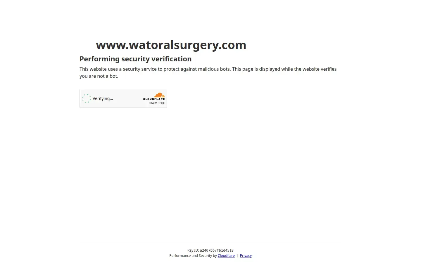 Homepage preview of Wat Oral Surgery & Implant Center