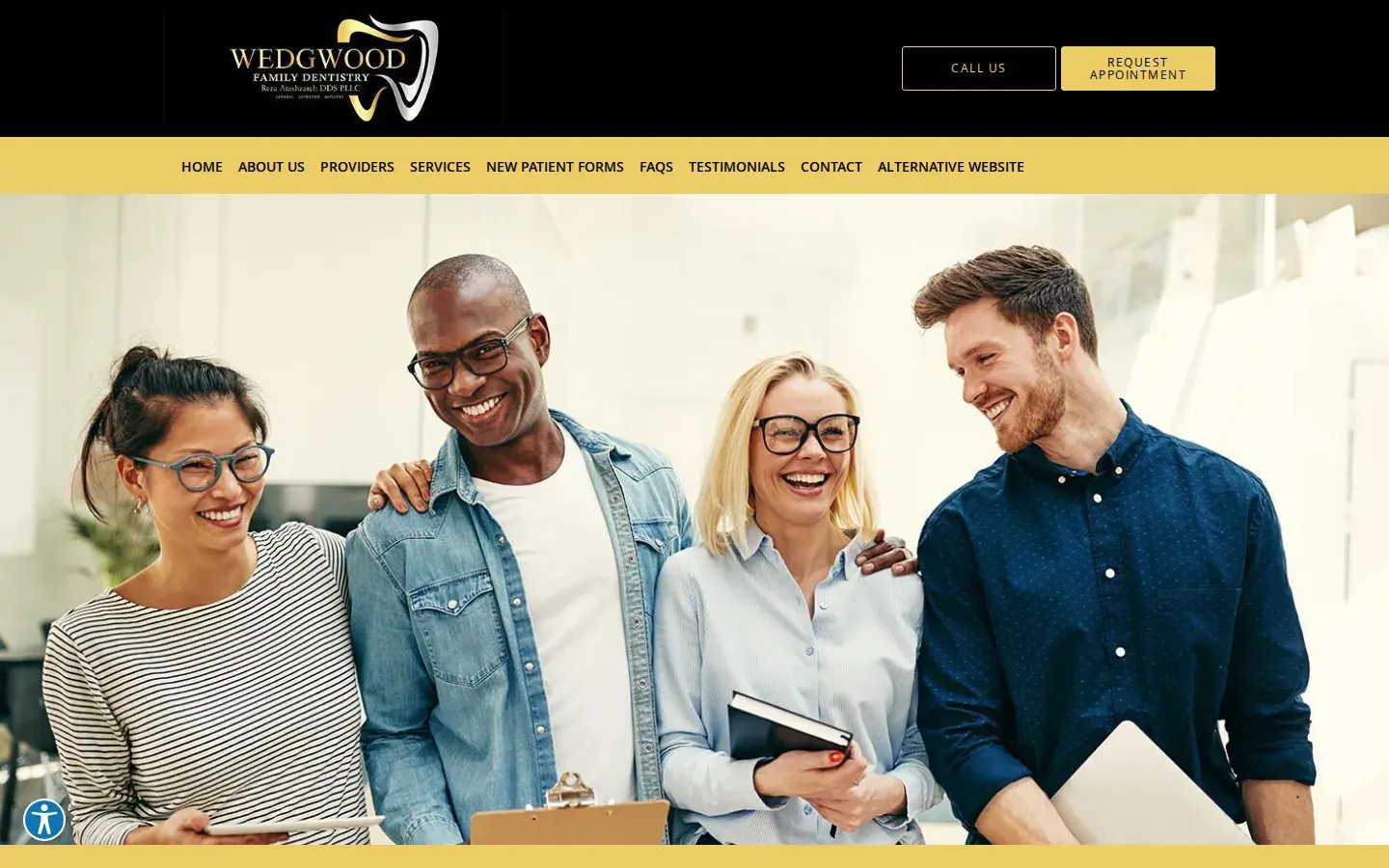 Homepage preview of Wedgwood Family Dentistry: Reza Atashzareh, DDS