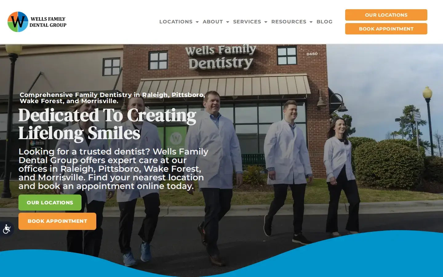 Homepage preview of Wells Family Dental Group