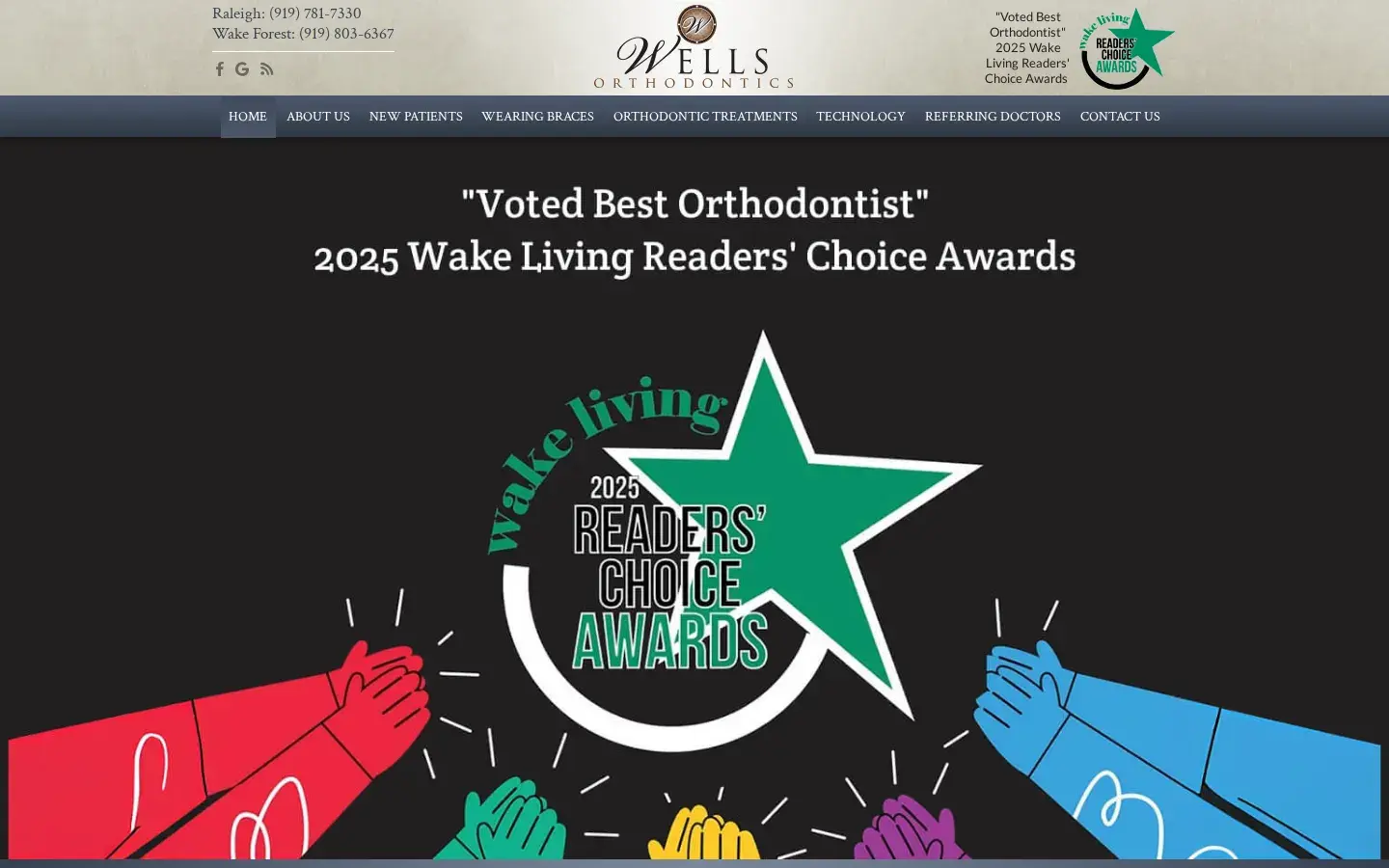 Homepage preview of Wells Orthodontics
