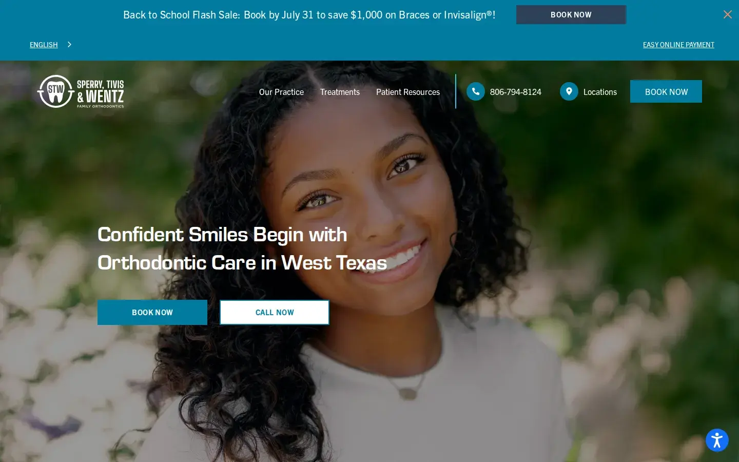 Homepage preview of Wentz Orthodontics