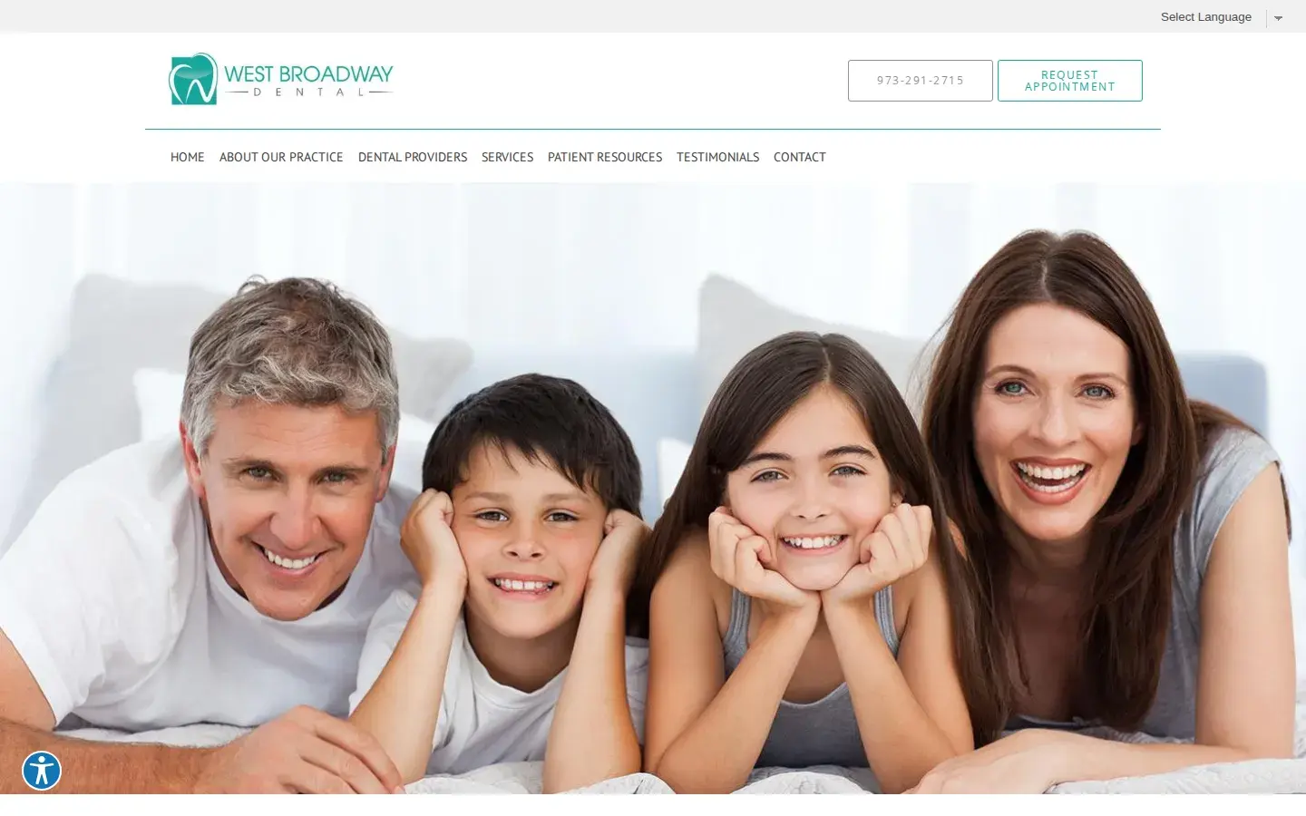 Homepage preview of West Broadway Dental
