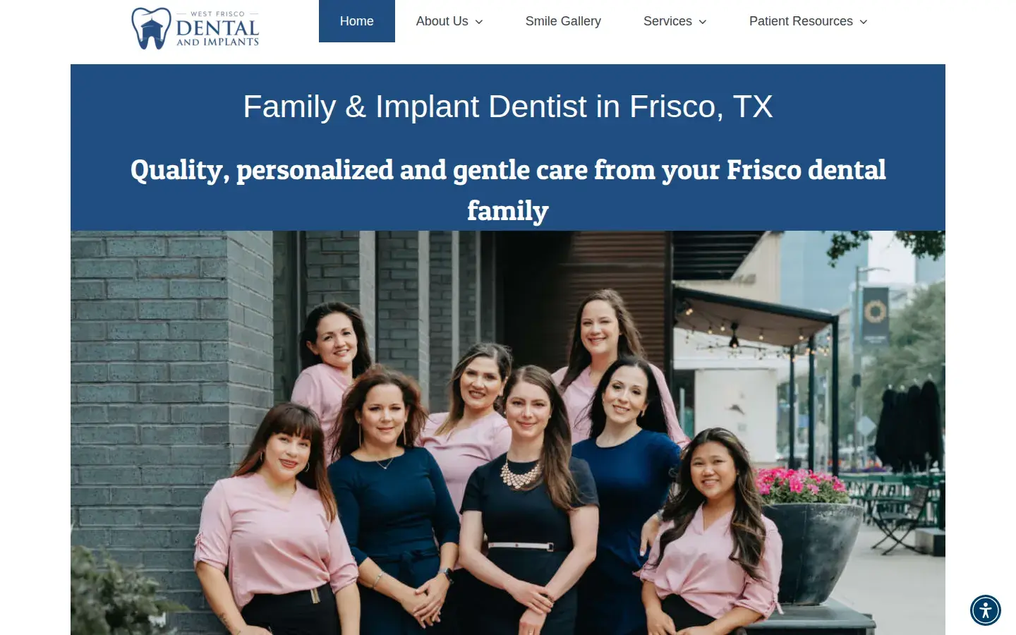 Homepage preview of West Frisco Dental And Implants