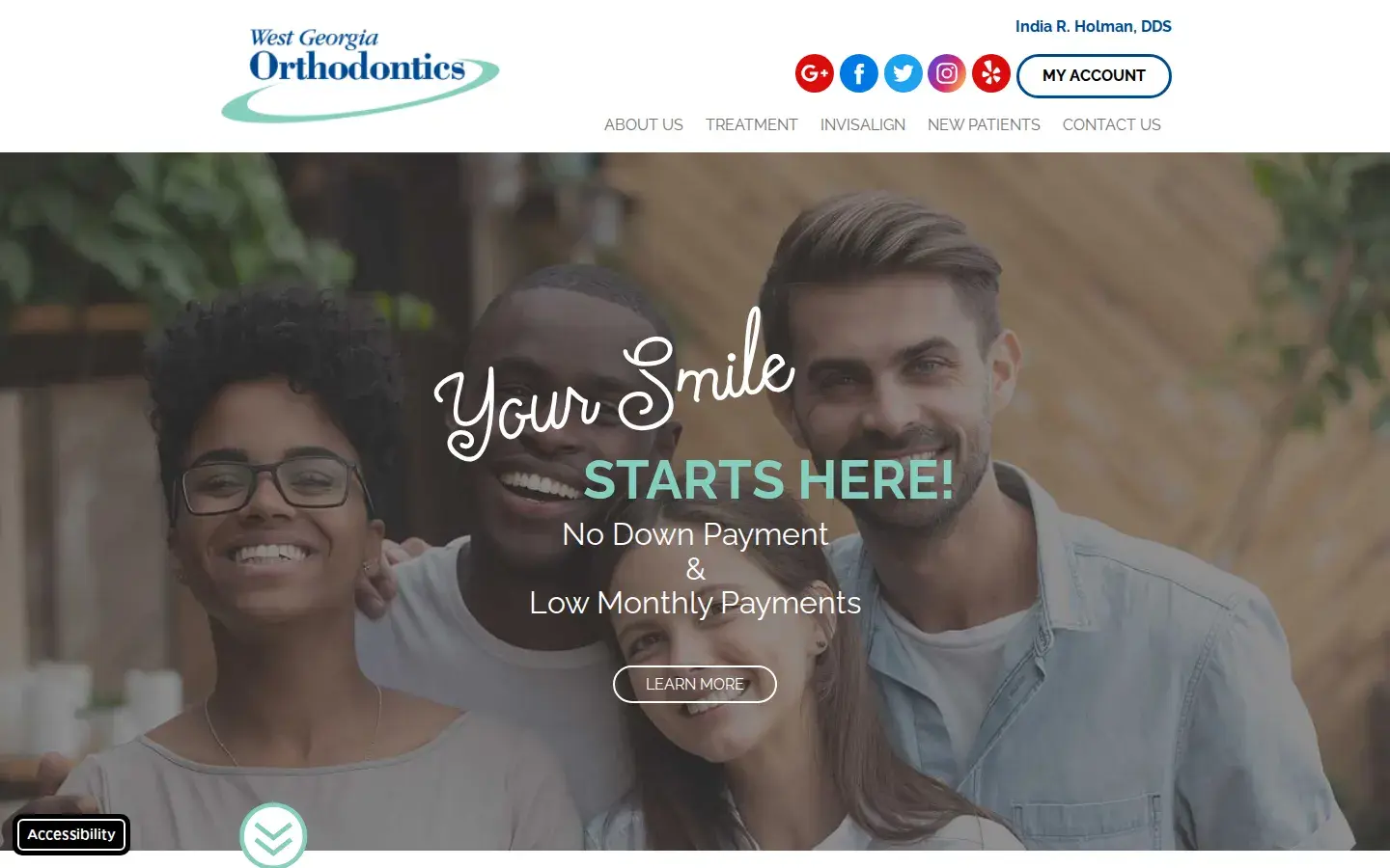 Homepage preview of West Georgia Orthodontics