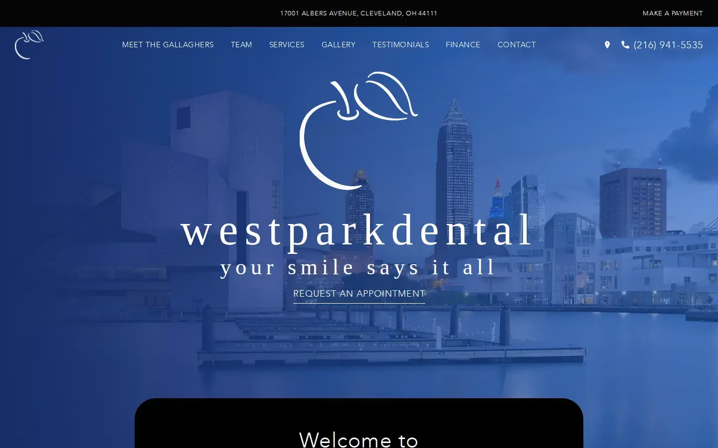 Homepage preview of West Park Dental