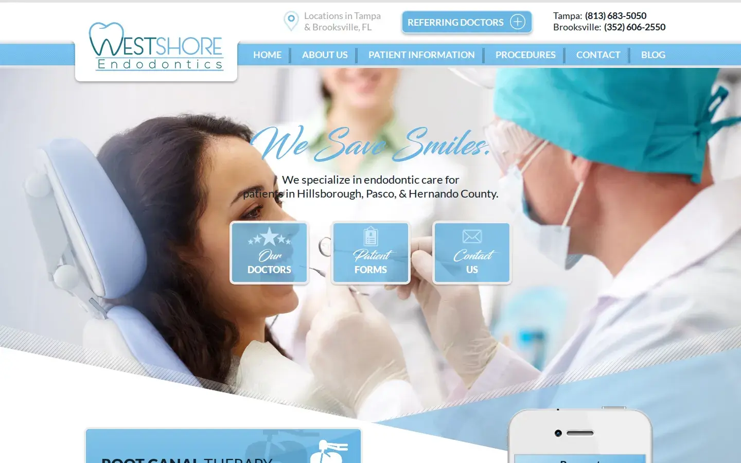 Homepage preview of West Shore Endodontics