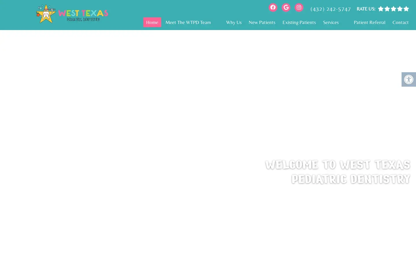 Homepage preview of West Texas Pediatric Dentistry