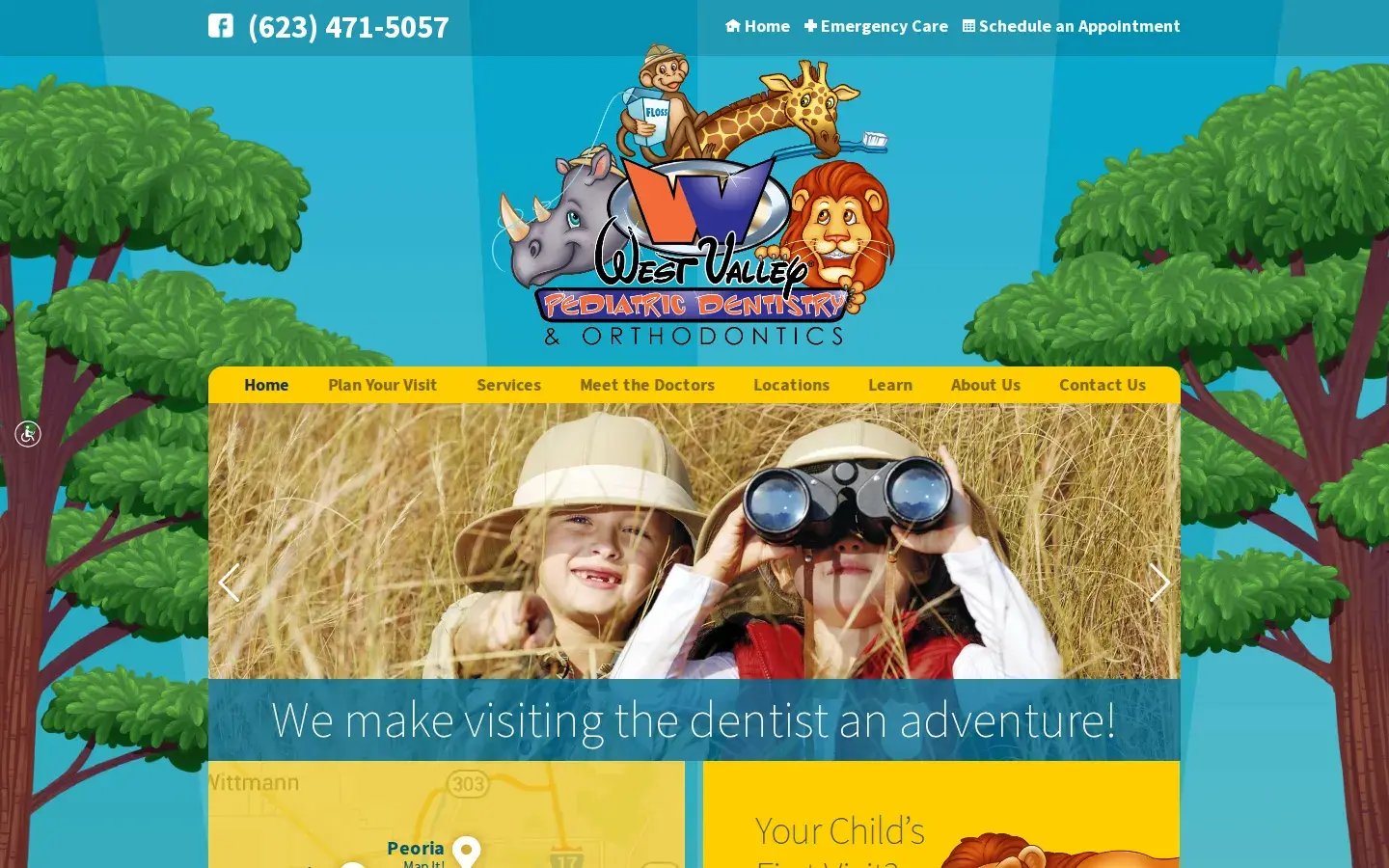 Homepage preview of West Valley Pediatric Dentistry & Orthodontics