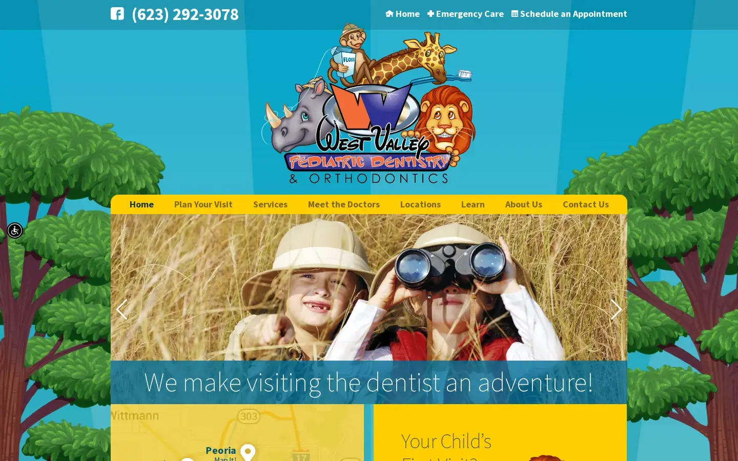 Homepage preview of West Valley Pediatric Dentistry