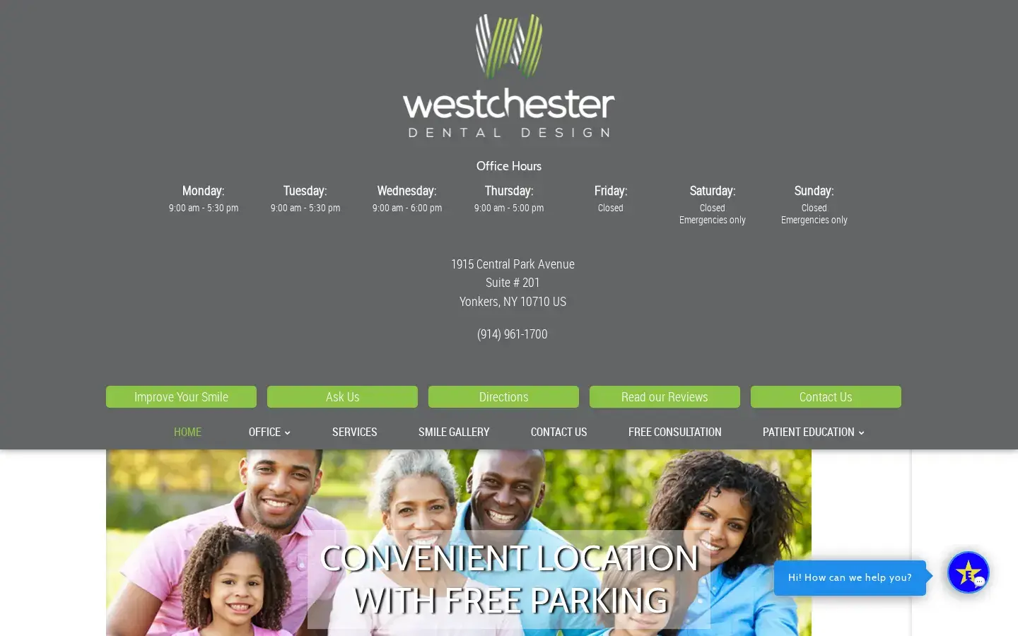 Homepage preview of Westchester Smile Design