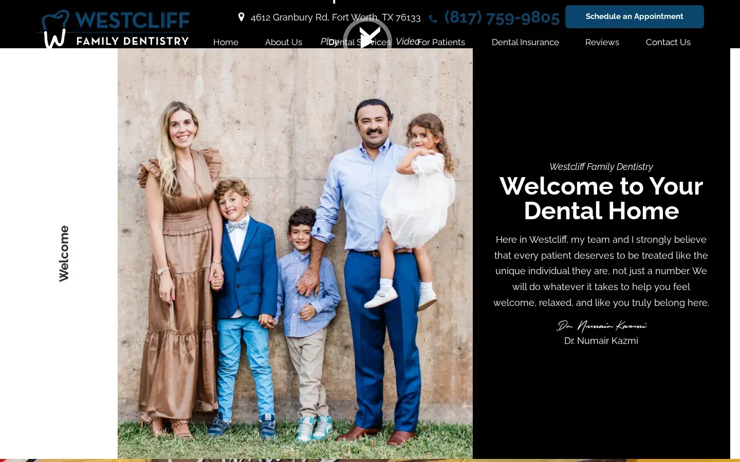 Homepage preview of Westcliff Family Dentistry