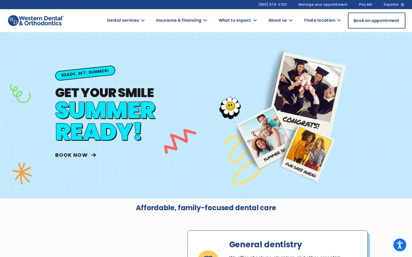 Homepage preview of Western Dental & Orthodontics