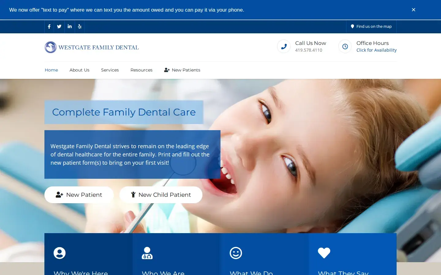 Homepage preview of Westgate Family Dental