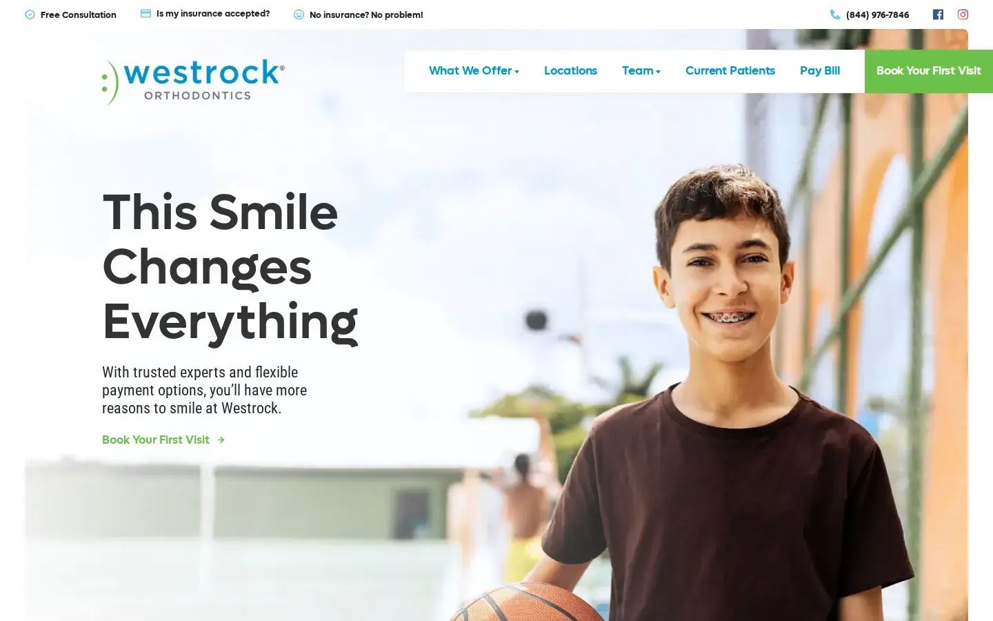 Homepage preview of Westrock Orthodontics