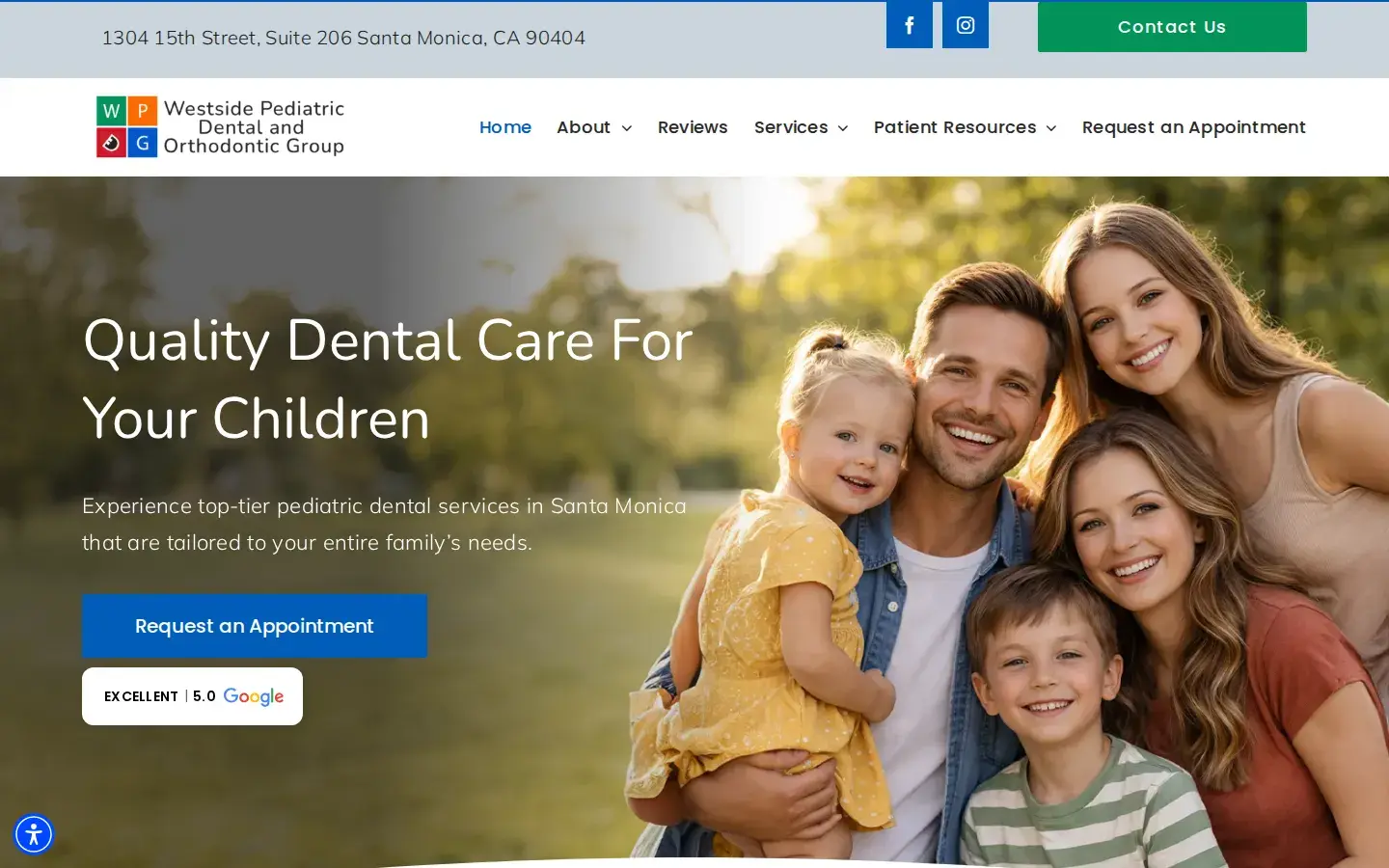 Homepage preview of Westside Pediatric Dental Group – South Bay Office