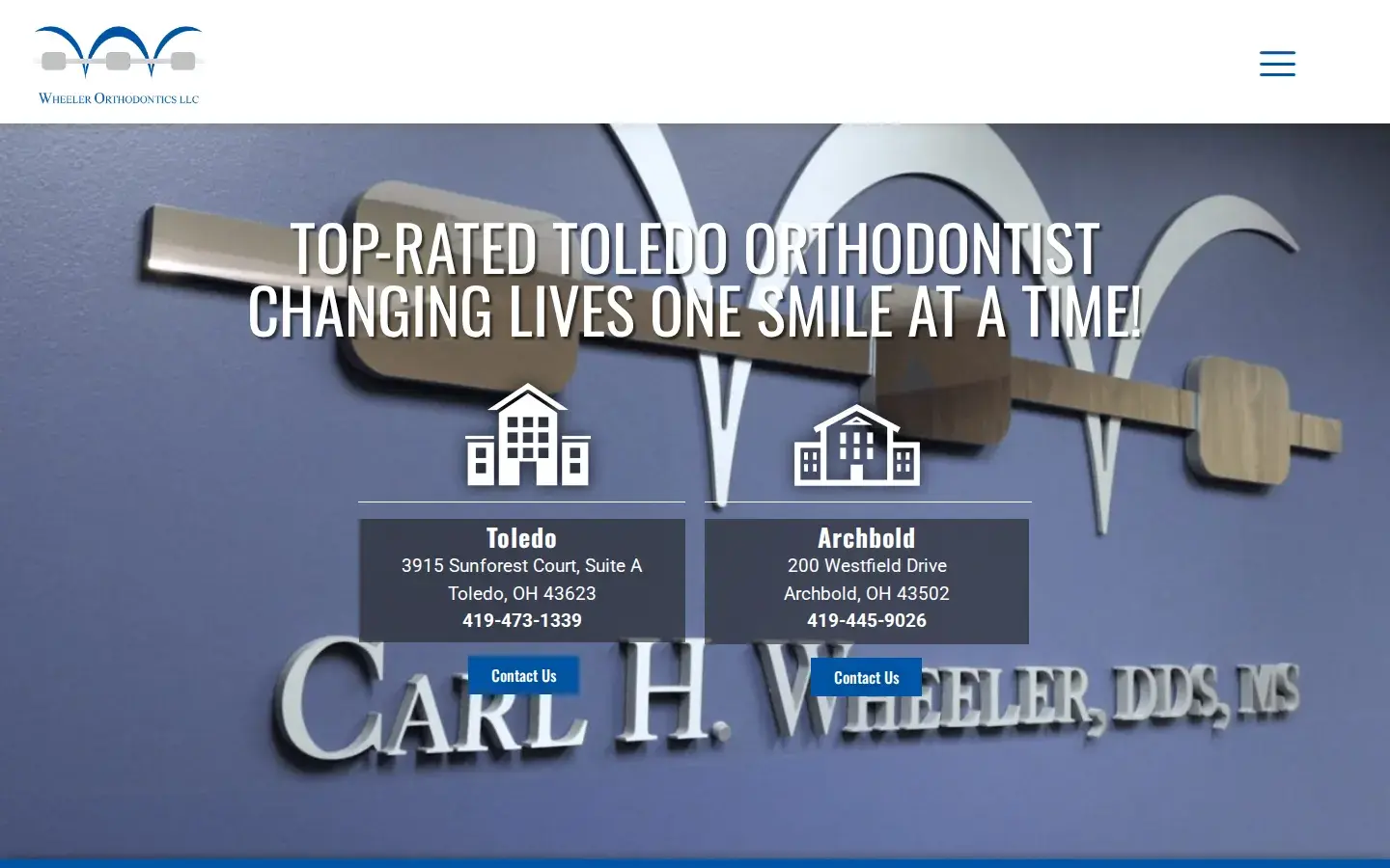 Homepage preview of Wheeler Orthodontics