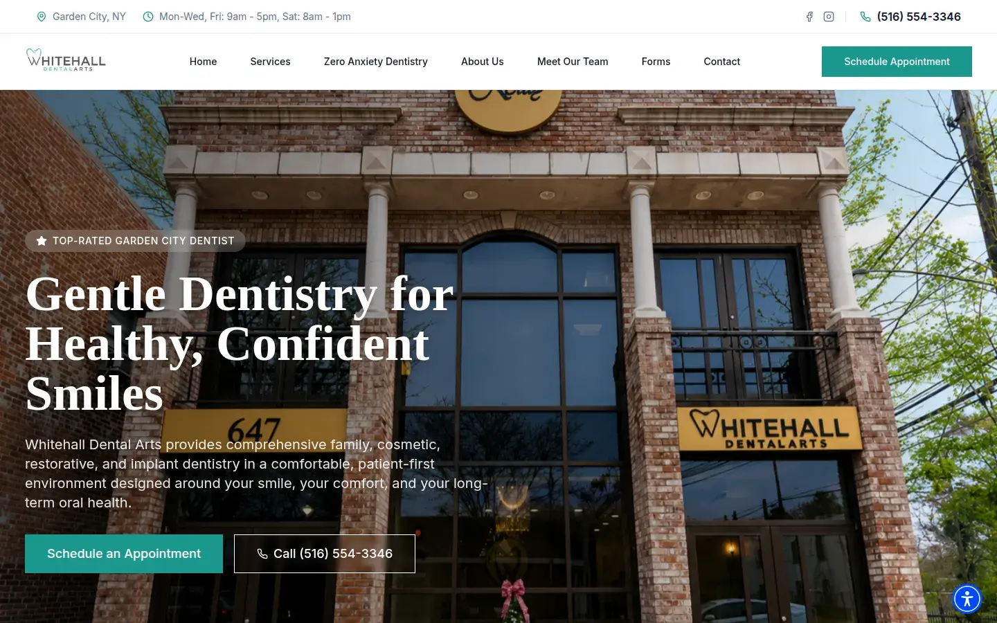 Homepage preview of Whitehall Dental Arts