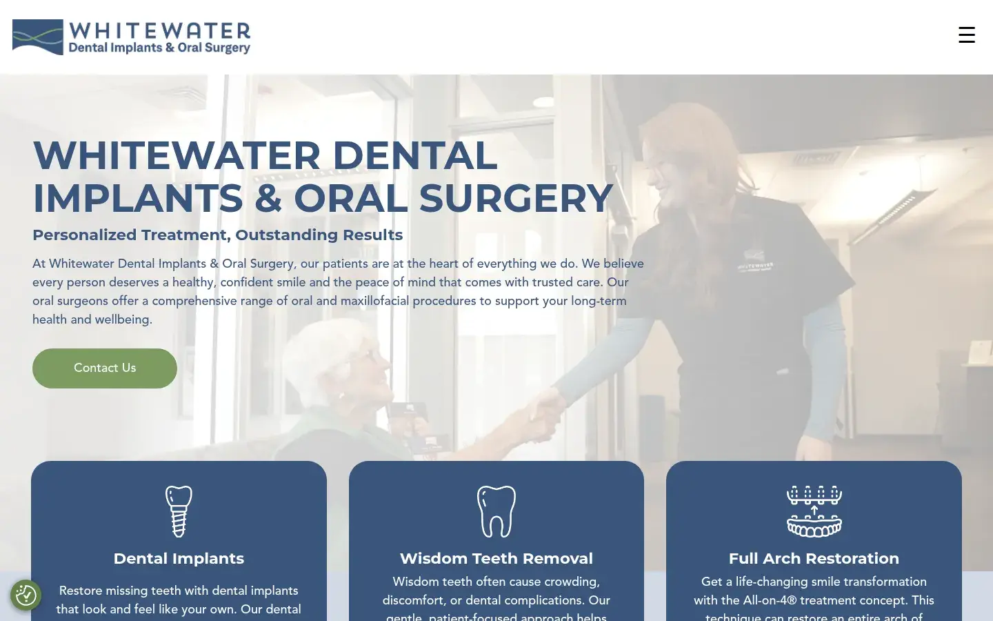 Homepage preview of Whitewater Oral Surgery Group