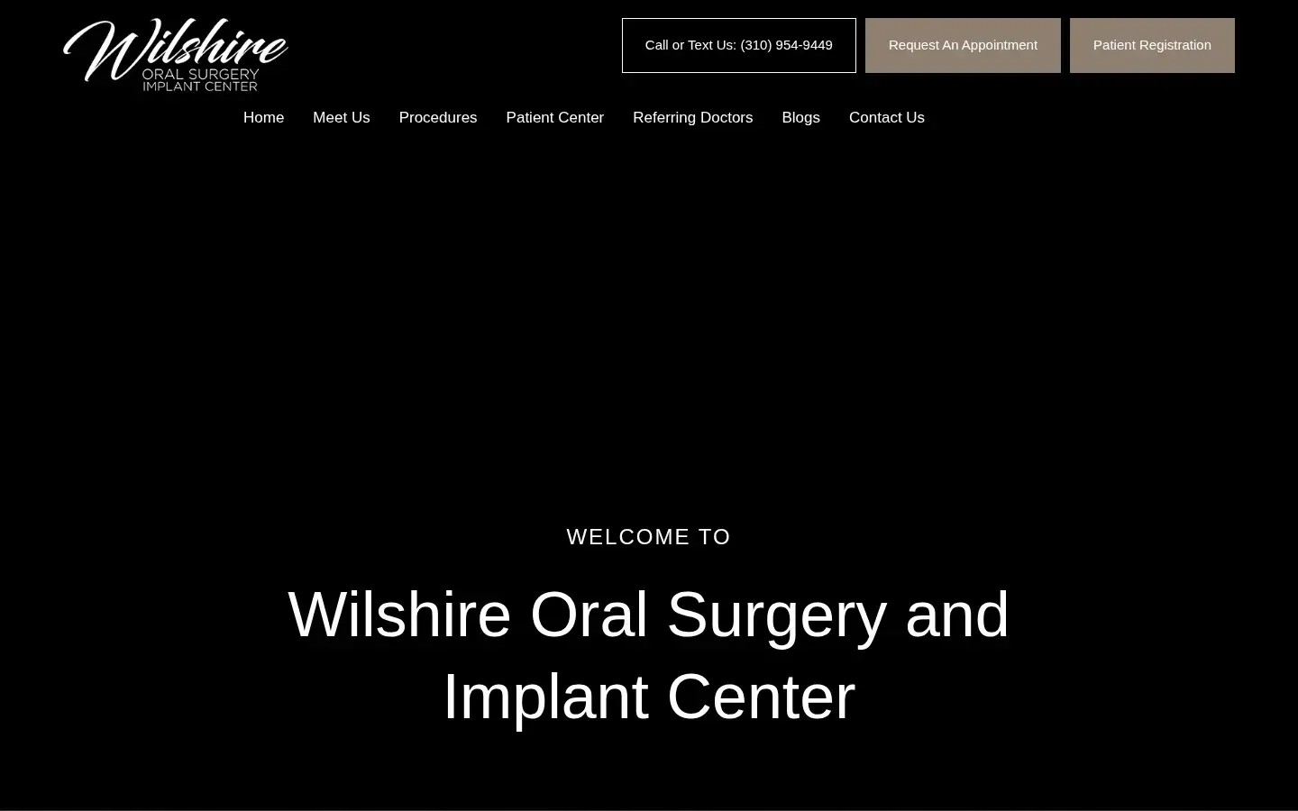 Homepage preview of Wilshire Oral Surgery and Implant Center