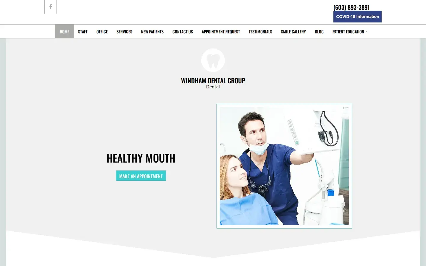 Homepage preview of Windham Dental Group, PLLC