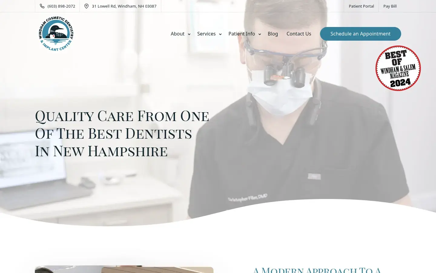 Homepage preview of WINDHAM FAMILY DENTISTRY