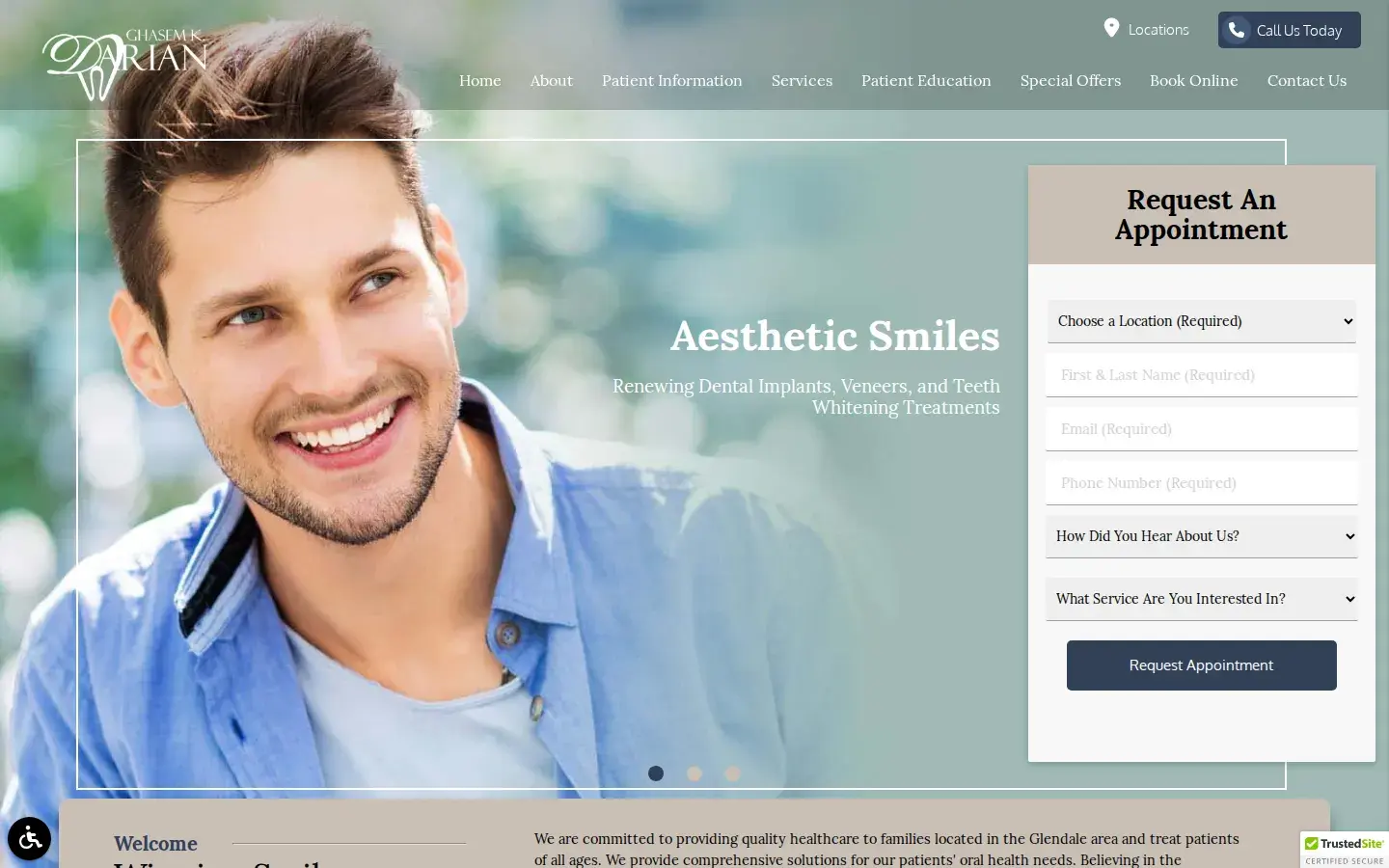 Homepage preview of Winning Smiles Dentistry of Glendale