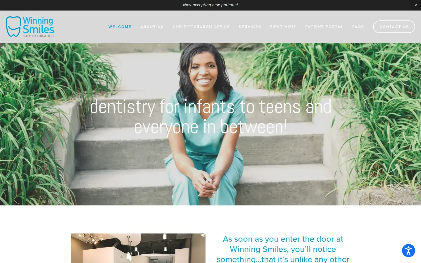 Homepage preview of Winning Smiles Pediatric Dental Care