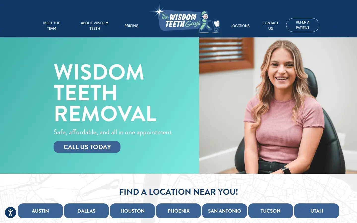 Homepage preview of Wisdom Teeth Guys