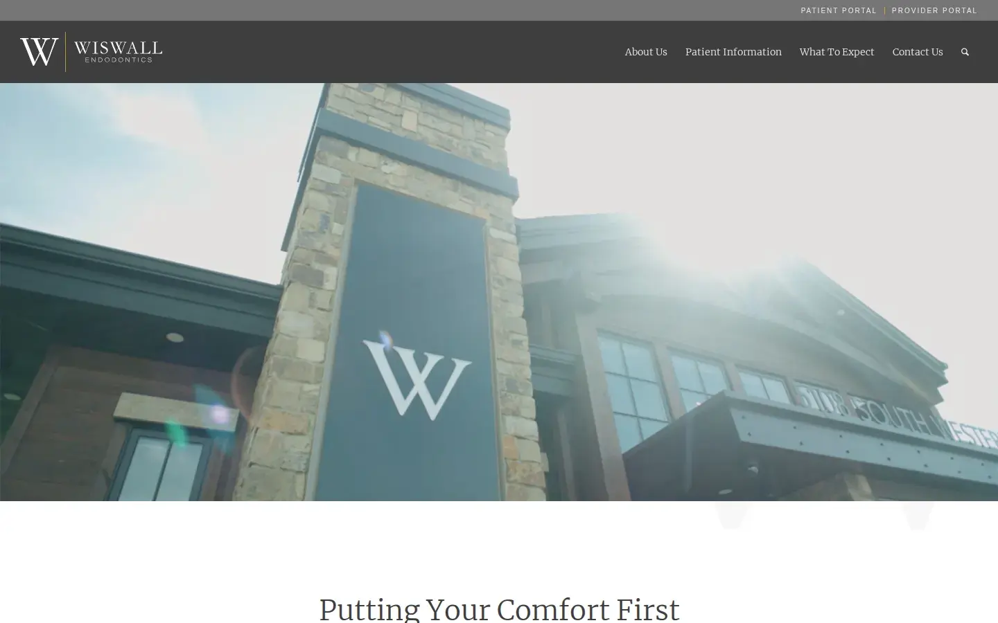 Homepage preview of Wiswall Endodontics