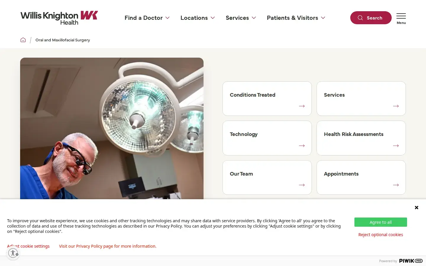 Homepage preview of WK/UNIV Oral & Maxillofacial