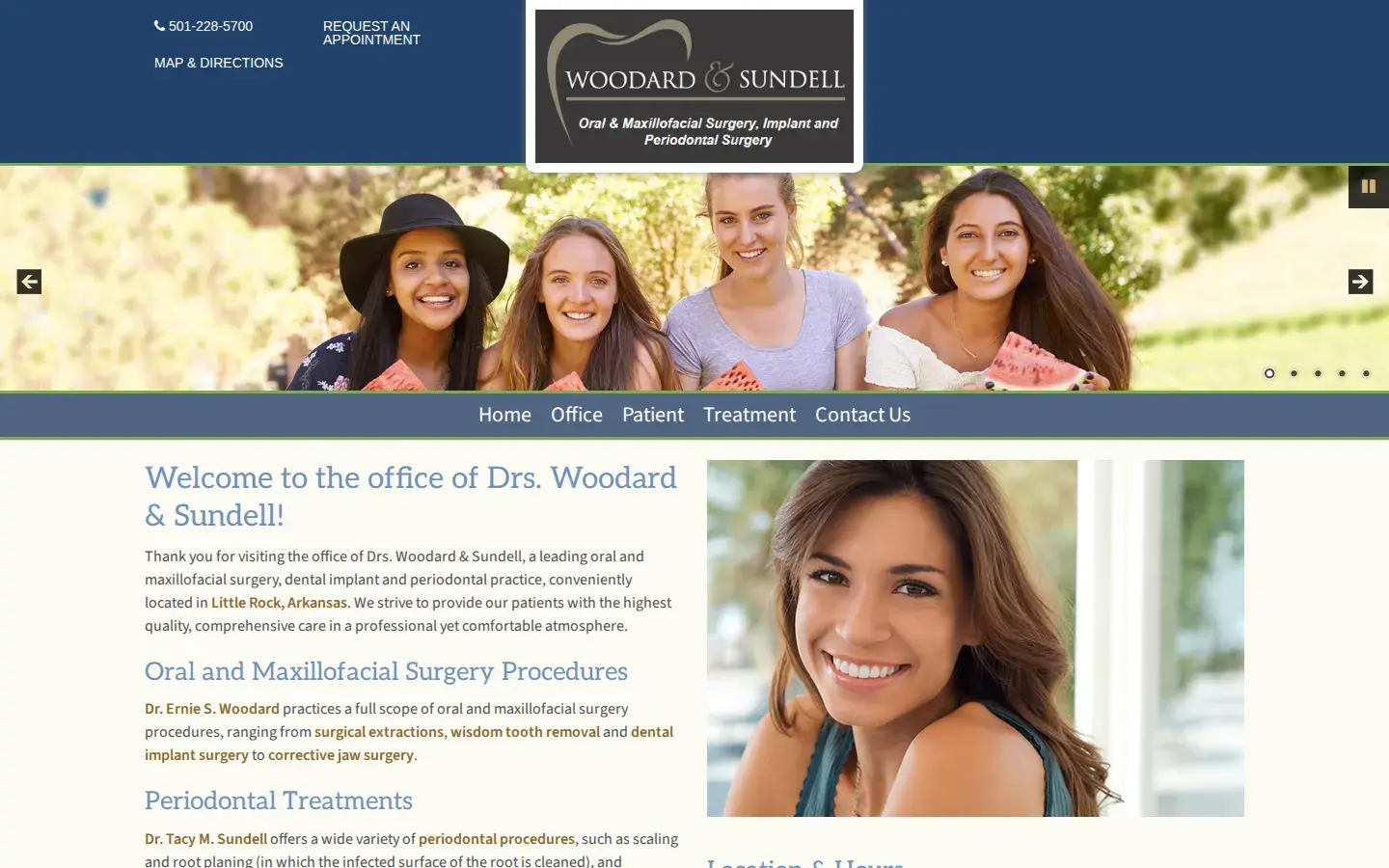 Homepage preview of Woodard Ernest S DDS
