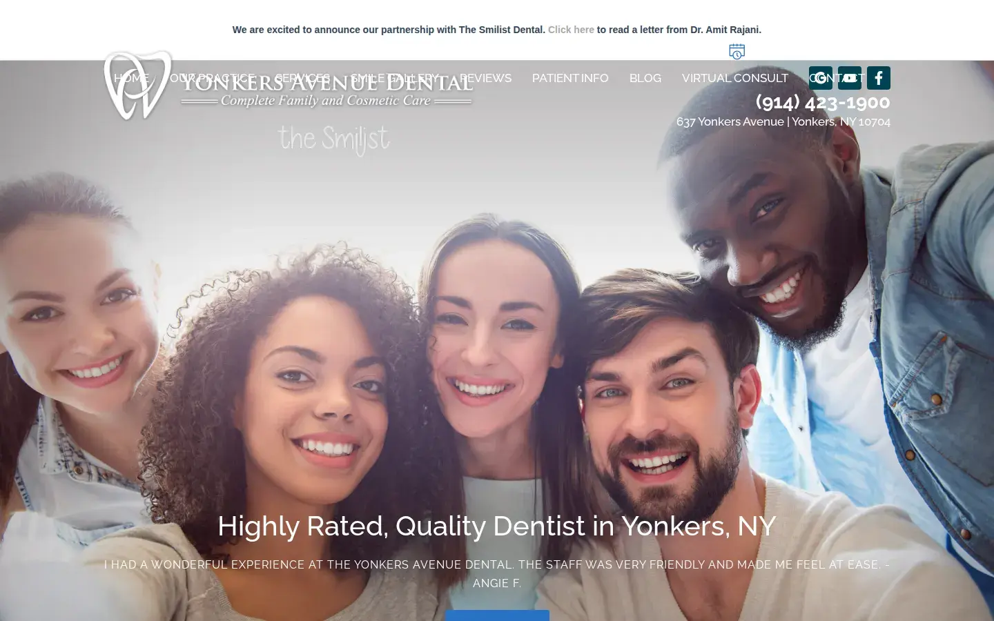 Homepage preview of Yonkers Avenue Dental