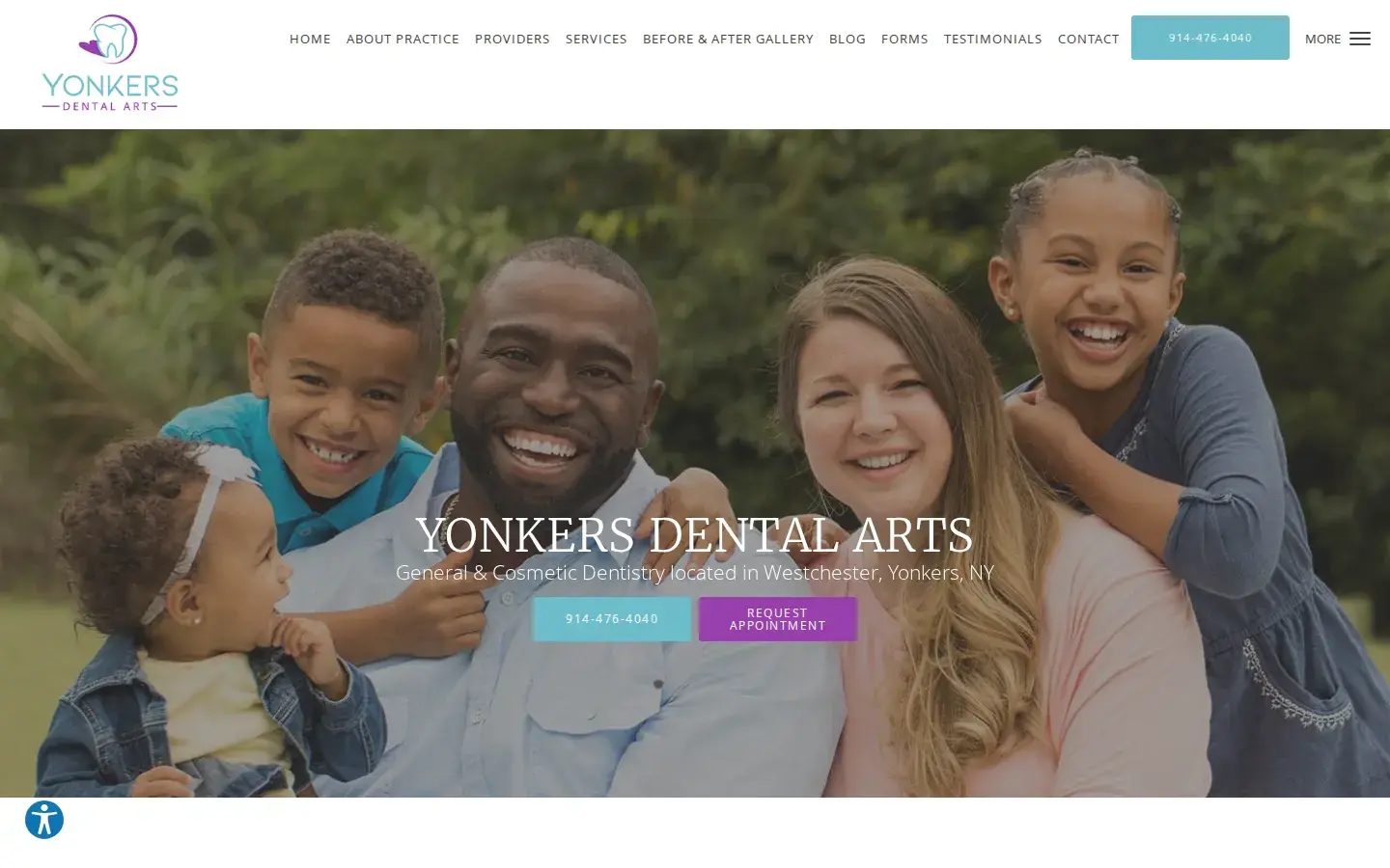 Homepage preview of Yonkers Dental Arts
